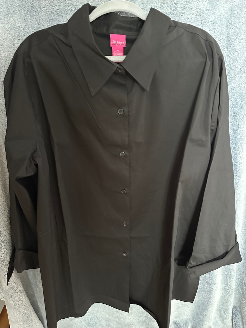 Du Jour Black Women's Button-Down Shirt